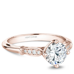 Noam Carver Rose Gold Vintage Diamond Engagement Ring (0.06 CTW)