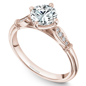 Noam Carver Rose Gold Vintage Diamond Engagement Ring (0.06 CTW)