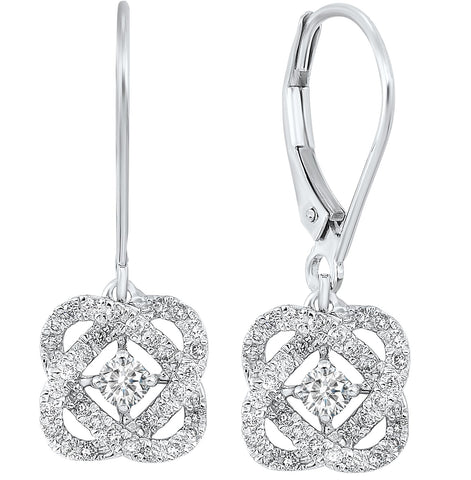 14K Love's Crossing Diamond Earrings (0.25 CTW)