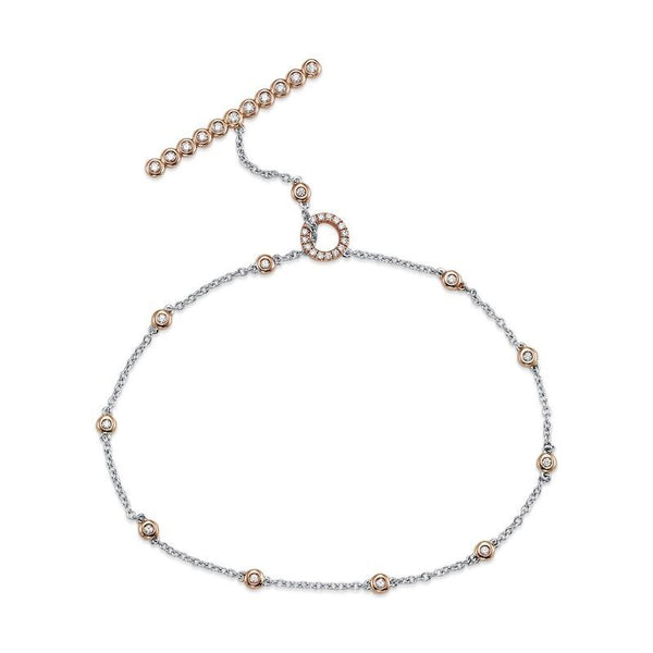 14K Two Toned Bracelet (0.20 CTW)