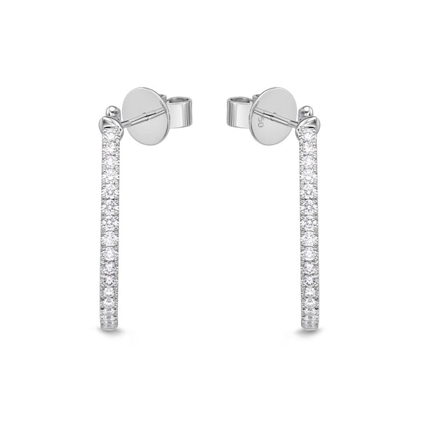 IDC Signature Collection: White Gold Diamond Hoop Earring (1ctw approx.)