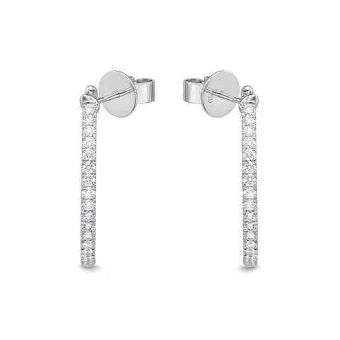 IDC Signature Collection: White Gold Diamond Hoop Earring (1ctw approx.)