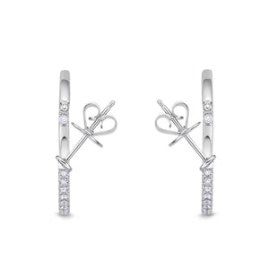 IDC Signature Collection: White Gold Diamond Hoop Earring (1ctw approx.)