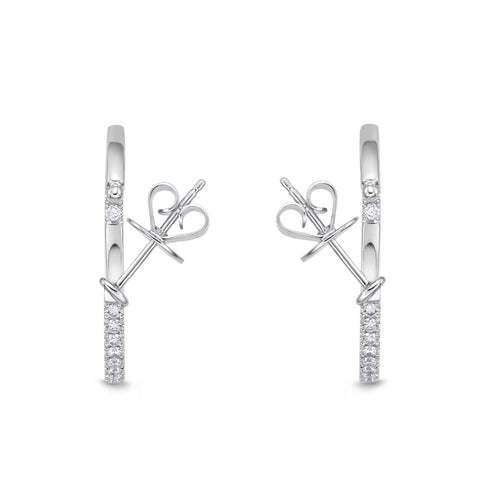 IDC Signature Collection: White Gold Diamond Hoop Earring (1ctw approx.)