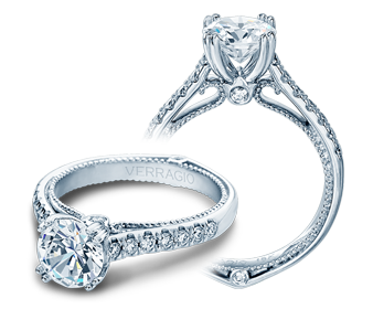 Verragio Couture Round Diamond Engagement Ring Setting (0.30 CTW)