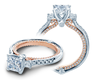 Verragio Couture Princess Diamond Engagement Ring Setting (0.65 CTW)