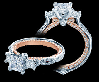 Verragio Couture Princess Diamond Engagement Ring Setting (0.75 CTW)