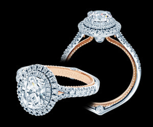 Verragio Couture Oval Diamond Engagement Ring (0.45 CTW)