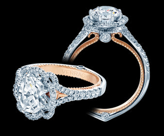 Verragio Couture Oval Diamond Engagement Ring (0.45 CTW)