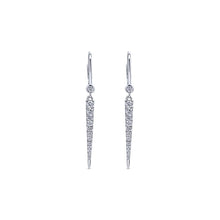 Load image into Gallery viewer, Gabriel Kaslique Collection White Gold Diamond Fasion Drop Earrings (0.34 CTW)
