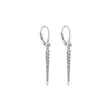 Load image into Gallery viewer, Gabriel Kaslique Collection White Gold Diamond Fasion Drop Earrings (0.34 CTW)
