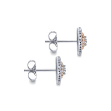 Load image into Gallery viewer, Gabriel Messier Collection White and Rose Gold Diamond Studs (0.37 CTW)