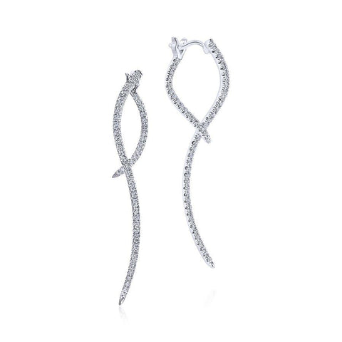 Gabriel & Co. Kaslique White Gold Earrings (0.47 CTW)