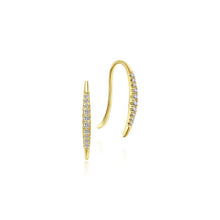 Load image into Gallery viewer, Gabriel &amp; Co. Kaslique Yellow Gold Earrings (0.1 CTW)
