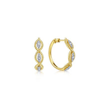 Load image into Gallery viewer, Gabriel &amp; Co. Hampton Yellow Gold Earrings (0.36 CTW)