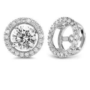 Diamond Round Jackets for 0.25 CTW Studs (0.14 Center CTW)