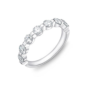 Forevermark Precious Prong White Gold Round Bands (1.08 ctw)