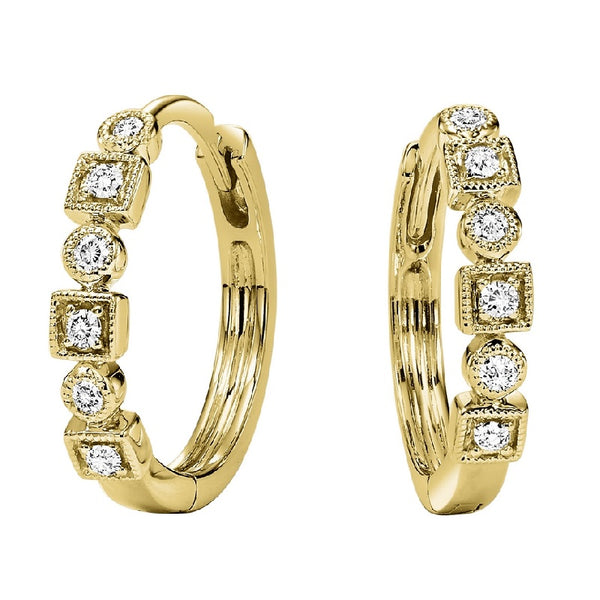 10K Diamond Mixable Earring (0.12 CTW)