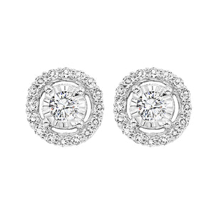 14K Diamond Earrings (1 CTW)