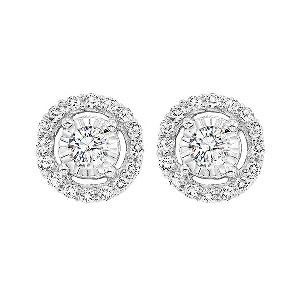 14K Diamond Earrings (1 CTW)