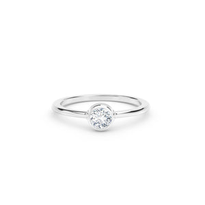 The Forevermark Tribute™ Collection Classic Bezel Stackable Ring (0.15 CTW)