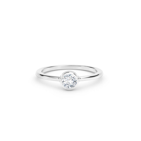 The Forevermark Tribute™ Collection Classic Bezel Stackable Ring (0.15 CTW)
