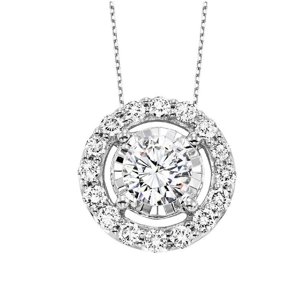 14K Diamond Pendant (1 CTW)