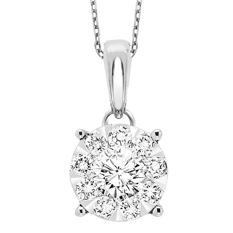 14K Diamond Pendant (0.75 CTW)