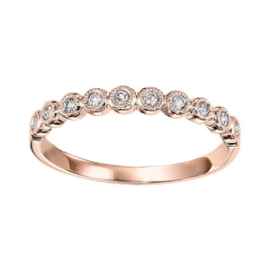 10K Rose Gold Mixable Ring (0.10 CTW)