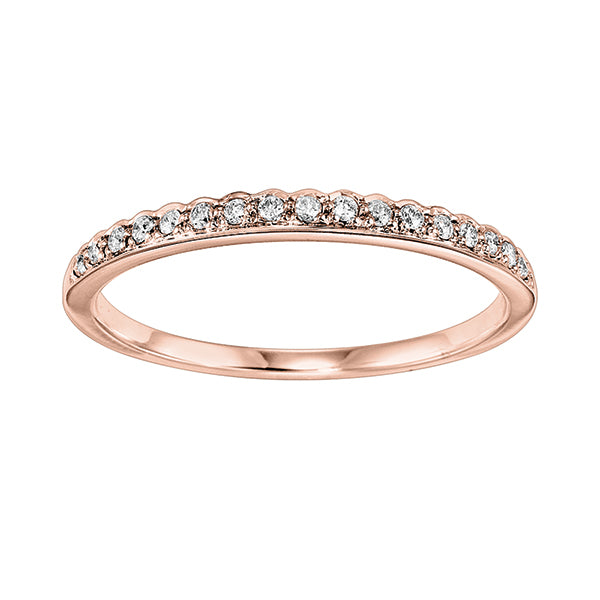 10K Rose Gold Mixable Ring (0.10 CTW)