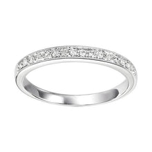 Load image into Gallery viewer, 10K White Gold Mixable Ring (0.12 CTW)