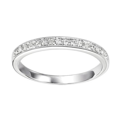 10K White Gold Mixable Ring (0.12 CTW)