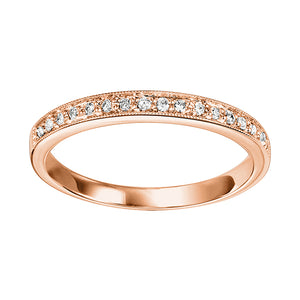 10K Rose Gold Mixable Ring (0.12 CTW)