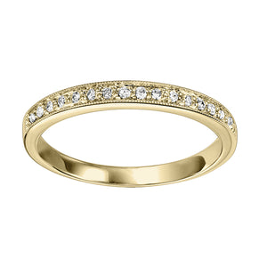 10K Yellow Gold Mixable Ring (0.12 CTW)