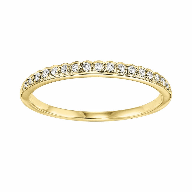 14K Yellow Gold Stackable Ring (0.10 CTW)