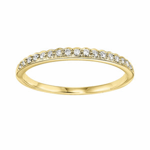 14K Yellow Gold Stackable Ring (0.10 CTW)