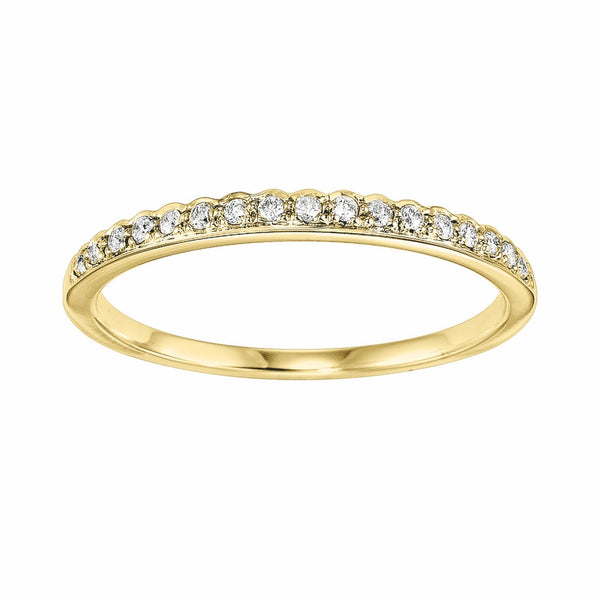 14K Yellow Gold Stackable Ring (0.10 CTW)