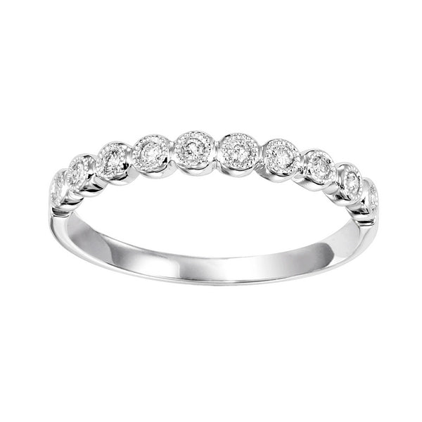14K White Gold Stackable Ring (0.12 CTW)