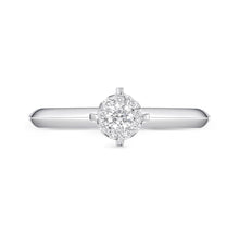 Load image into Gallery viewer, IDC Signature Collection: White Gold Round Engagement Rings (0.16 ctw)