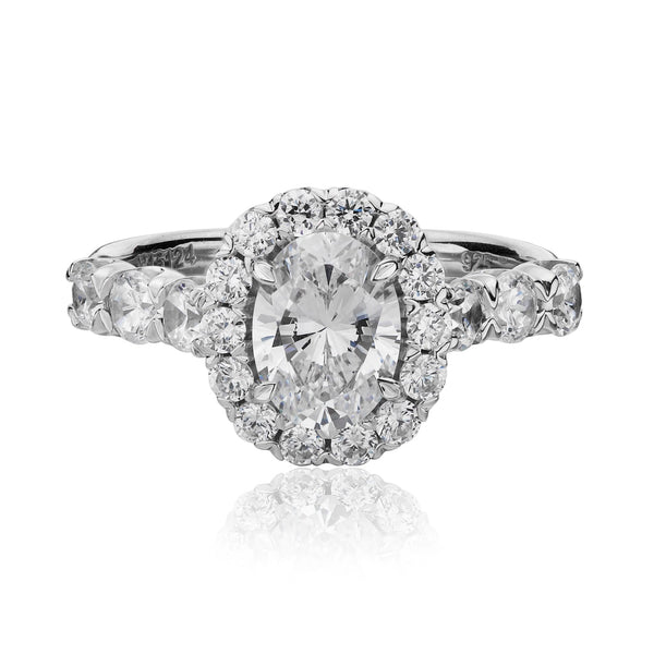 Christopher Designs Crisscut Engagement Ring (0.88 CTW)