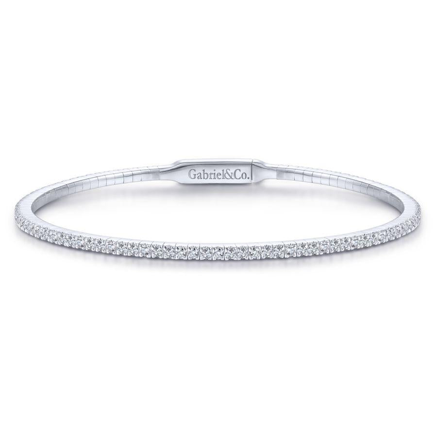 Gabriel & Co. Demure White Gold Bracelet (1.28 CTW)