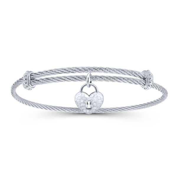 Gabriel & Co. Steel My Heart Bracelet