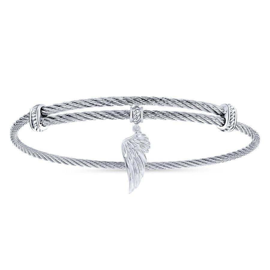 Gabriel & Co. Angel Wing Charm Bracelet