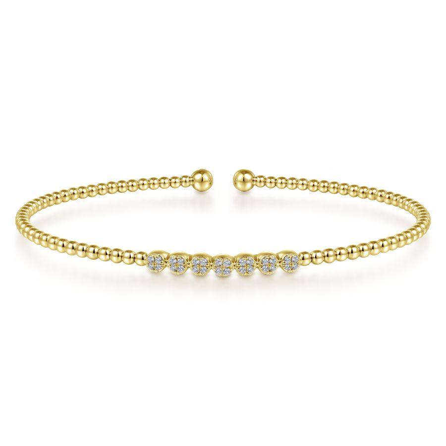 Gabriel & Co. Bujukan Yellow Gold Bracelet (0.14 CTW)