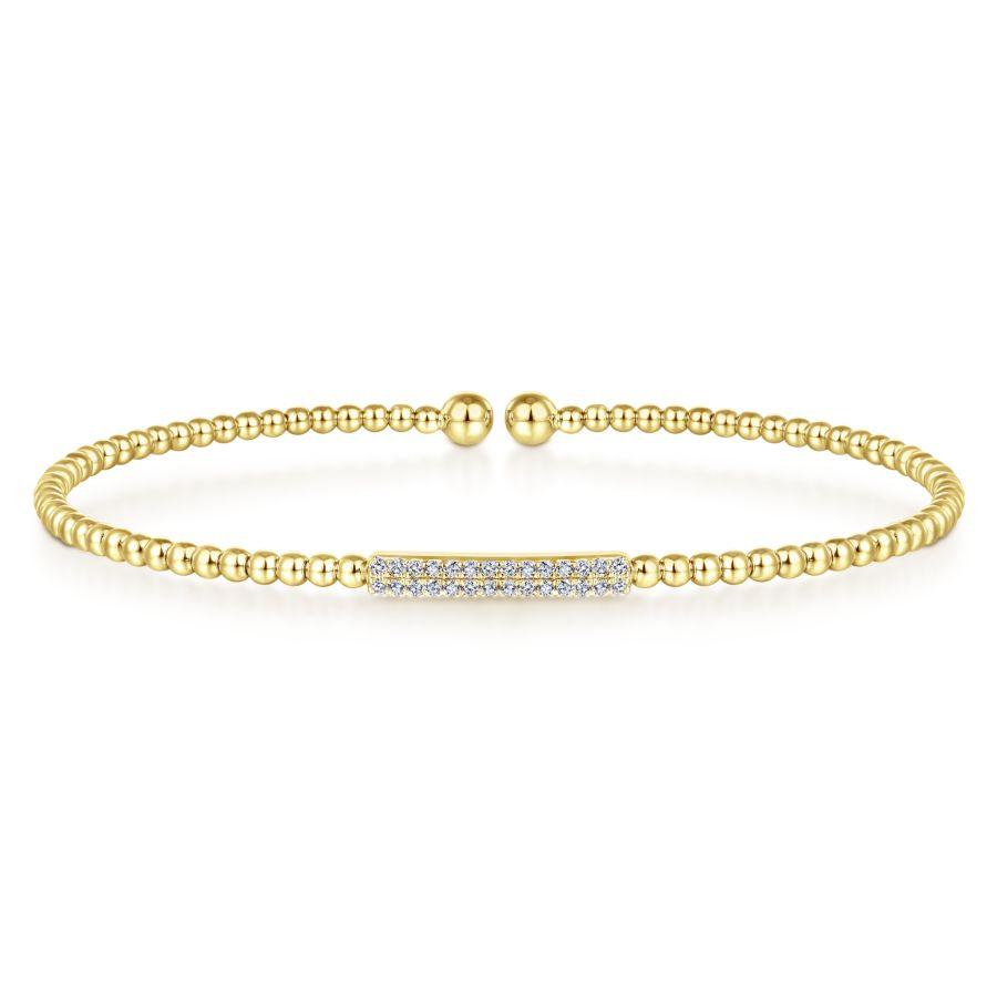 Gabriel & Co. Bujukan Yellow Gold Bracelet (0.14 CTW)