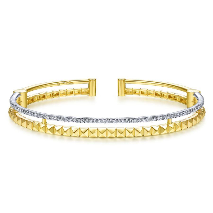Gabriel & Co. Contemporary Yellow Gold Bracelet (0.42 CTW)
