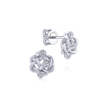 Load image into Gallery viewer, Gabriel &amp; Co. Contemporary Sterling Silver Earrings (0.05 CTW)