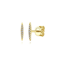 Load image into Gallery viewer, Gabriel &amp; Co. Kaslique Yellow Gold Earrings (0.07 CTW)