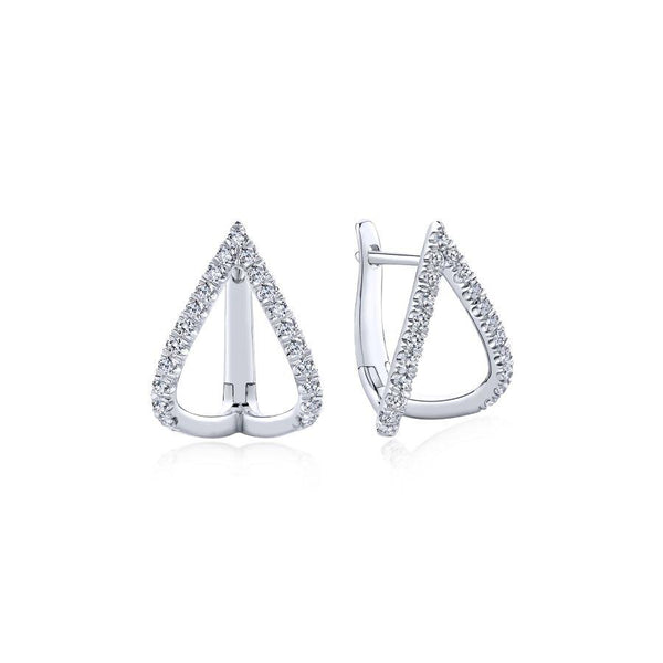 Gabriel & Co. Kaslique White Gold Earrings (0.42 CTW)