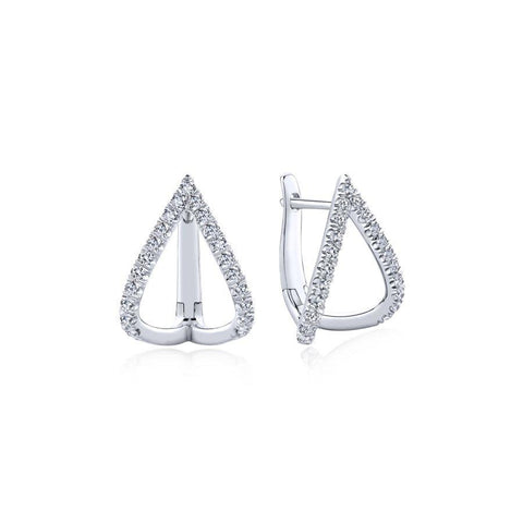 Gabriel & Co. Kaslique White Gold Earrings (0.42 CTW)